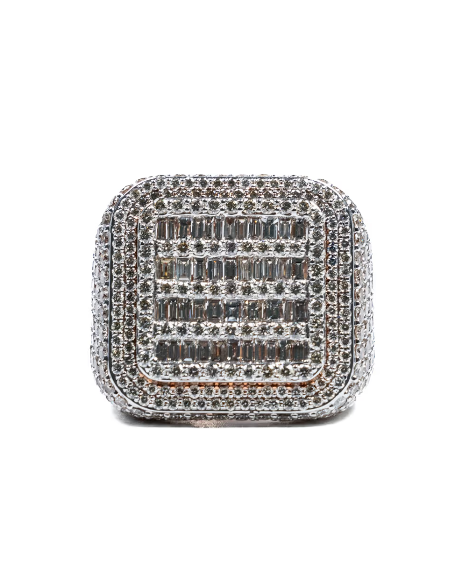 Sqaure Diamond Baguette Ring