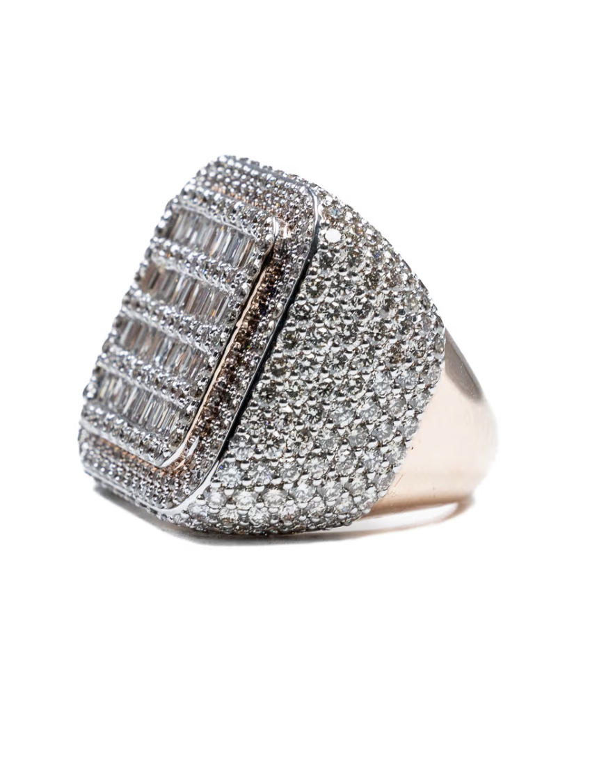Sqaure Diamond Baguette Ring